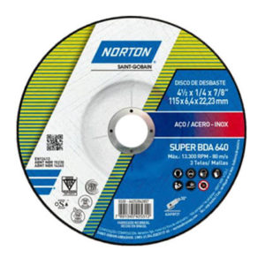 Disco desbaste para metal de 4 1/2 marca Norton