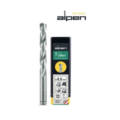 Broca cobalto de 8mm marca Alpen