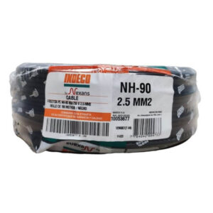 cable NH-90 2.5mm2 Indeco rollo de 100 metros negro